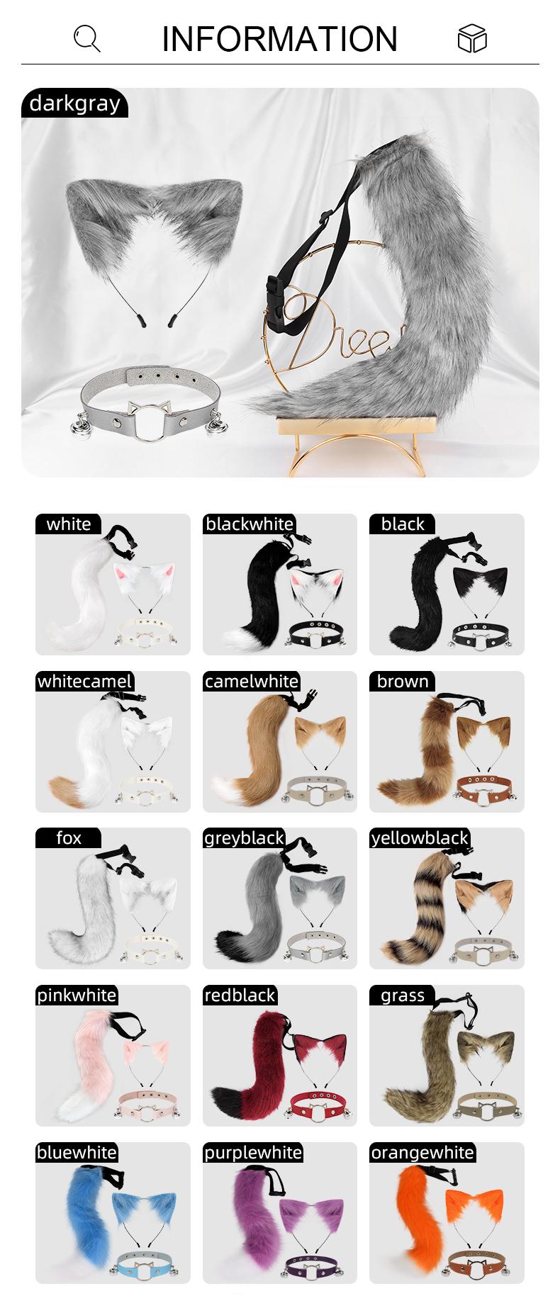 Fluffy Cat Ear & Tail Set with Collar – Cute Cosplay Outfit for Girls | Perfect for Anime, Halloween & Dress-Up Festival Fluffy Cat Ear & Tail Set with Collar – Cute Cosplay Outfit for Girls | Perfect for Anime, Halloween & Dress-Up Festival