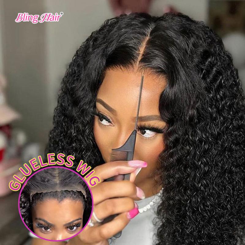 Bling Hair Glueless Easy Wear Wig Human Hair Deep Wave 6x4 5x5 7x5 9x6 Pre Plucked Pre Cut HD Lace Wig Human Hair Ready To Wear Lace Closure Wigs for Women TikTokShopHolidayHaul