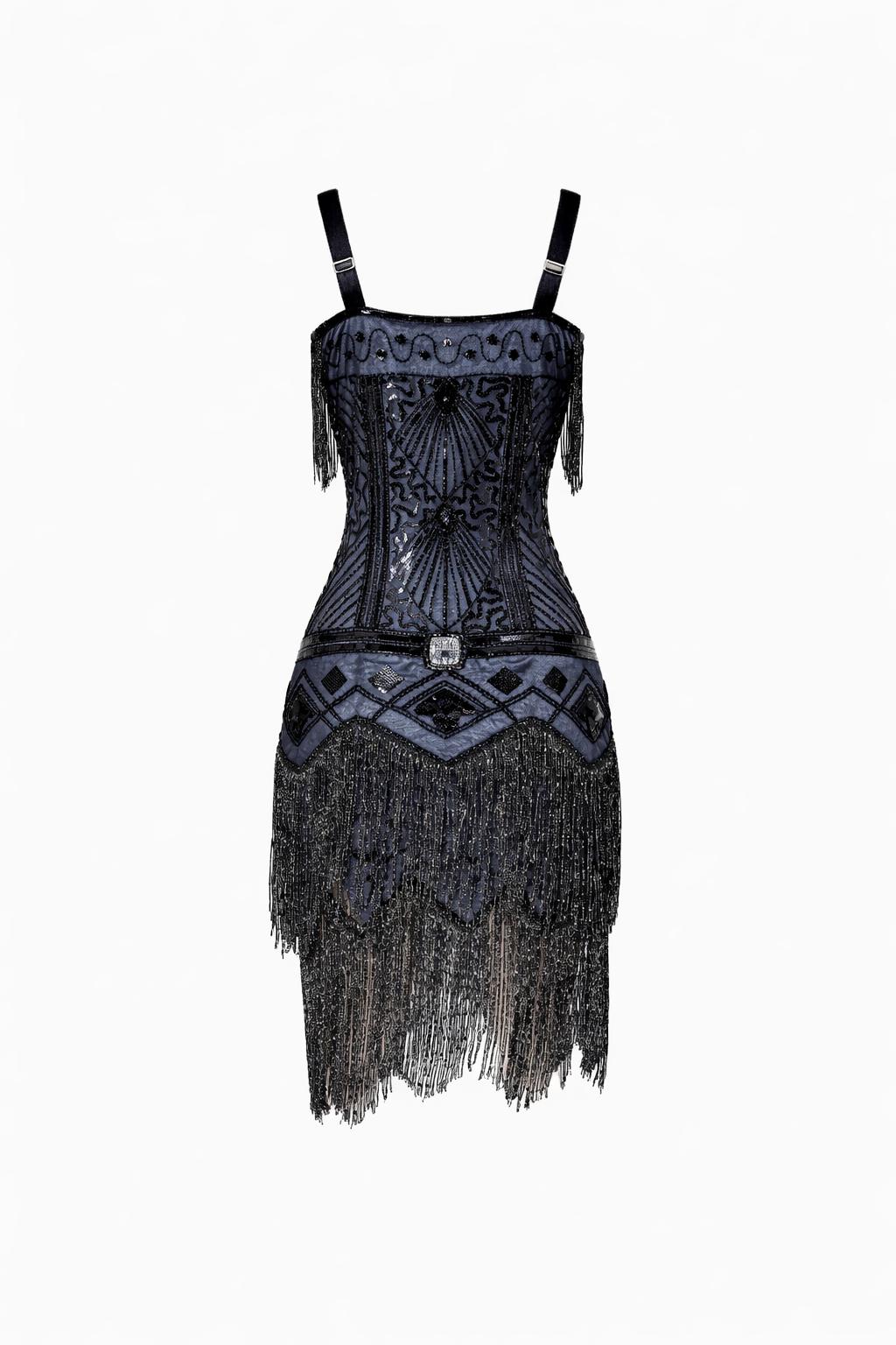 Women's 1920s Style Flapper Dress, Gatsby Costume for Roaring Twenties Theme Parties, Elegant Party Dress, No Accessories Included