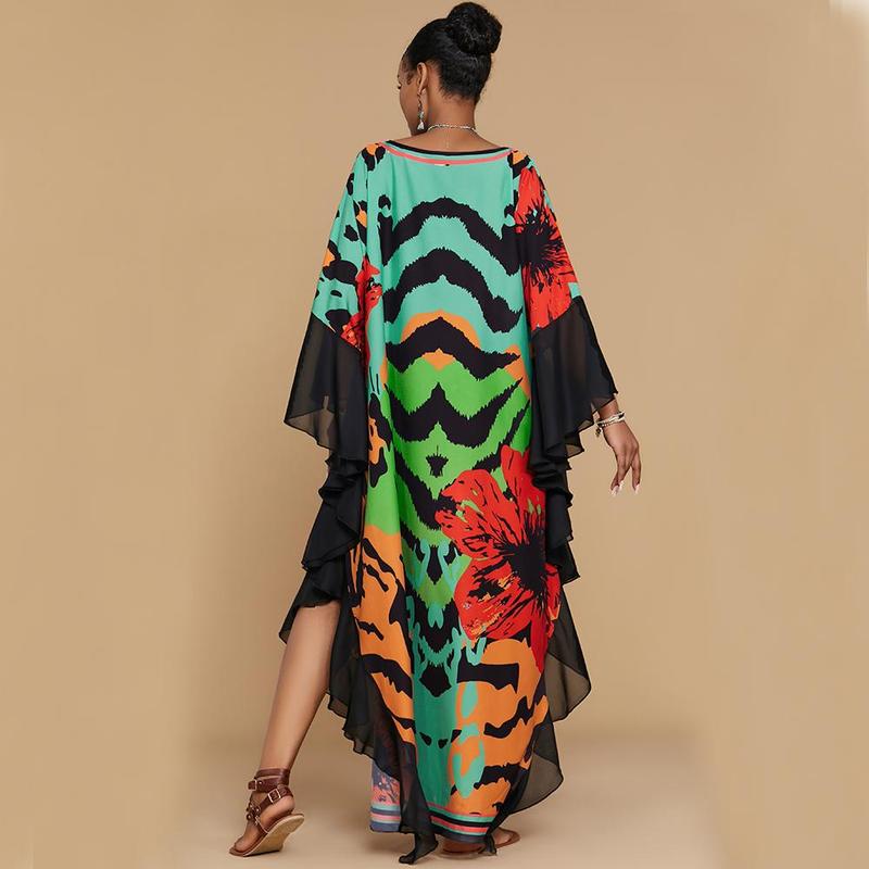 Bsubseach Caftan Cover Ups for Swimwear Women Plus Size Kaftan Bathing Suit Cover Up Dress Resort Wear