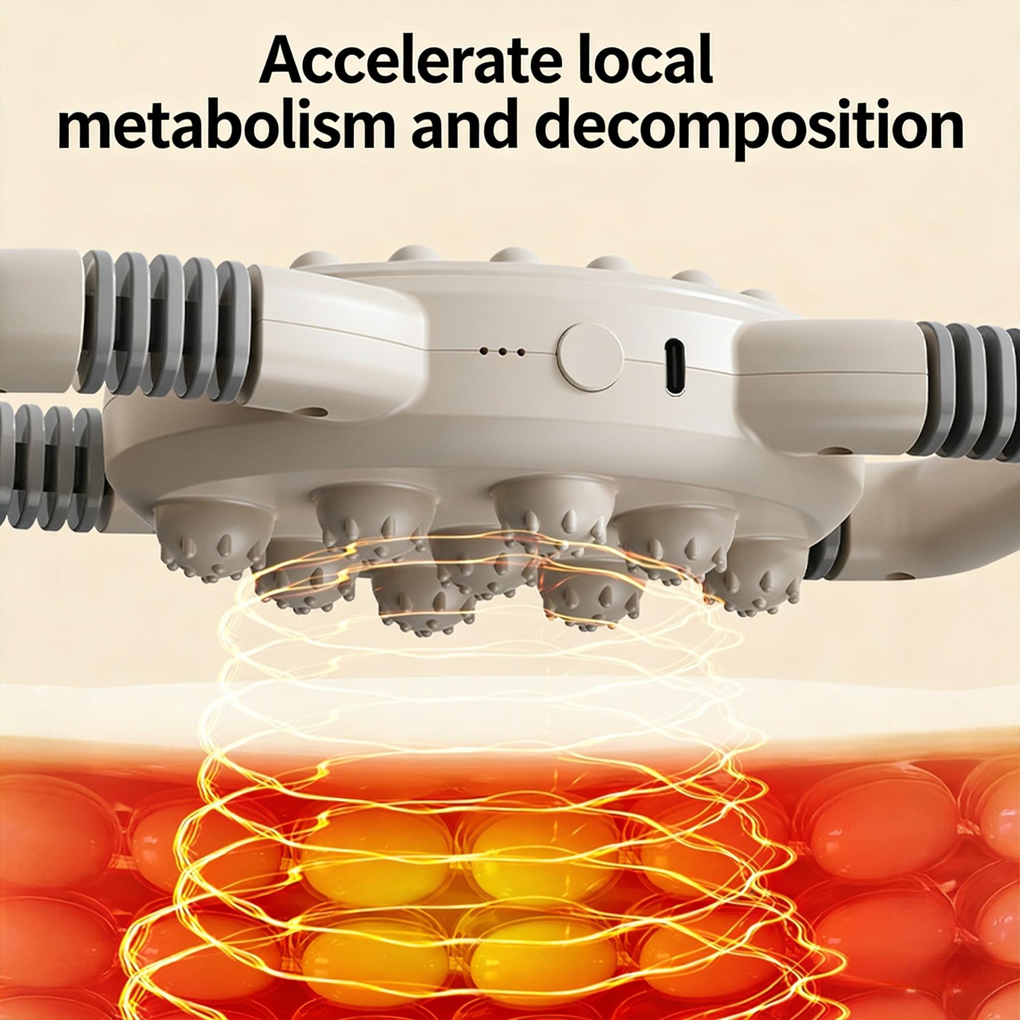 Multi-Functional Full Body Shaping Massage Machine, Portable Fascia Massager, High-Frequency Vibration Fat Burning, Waist Abdomen Back Relief