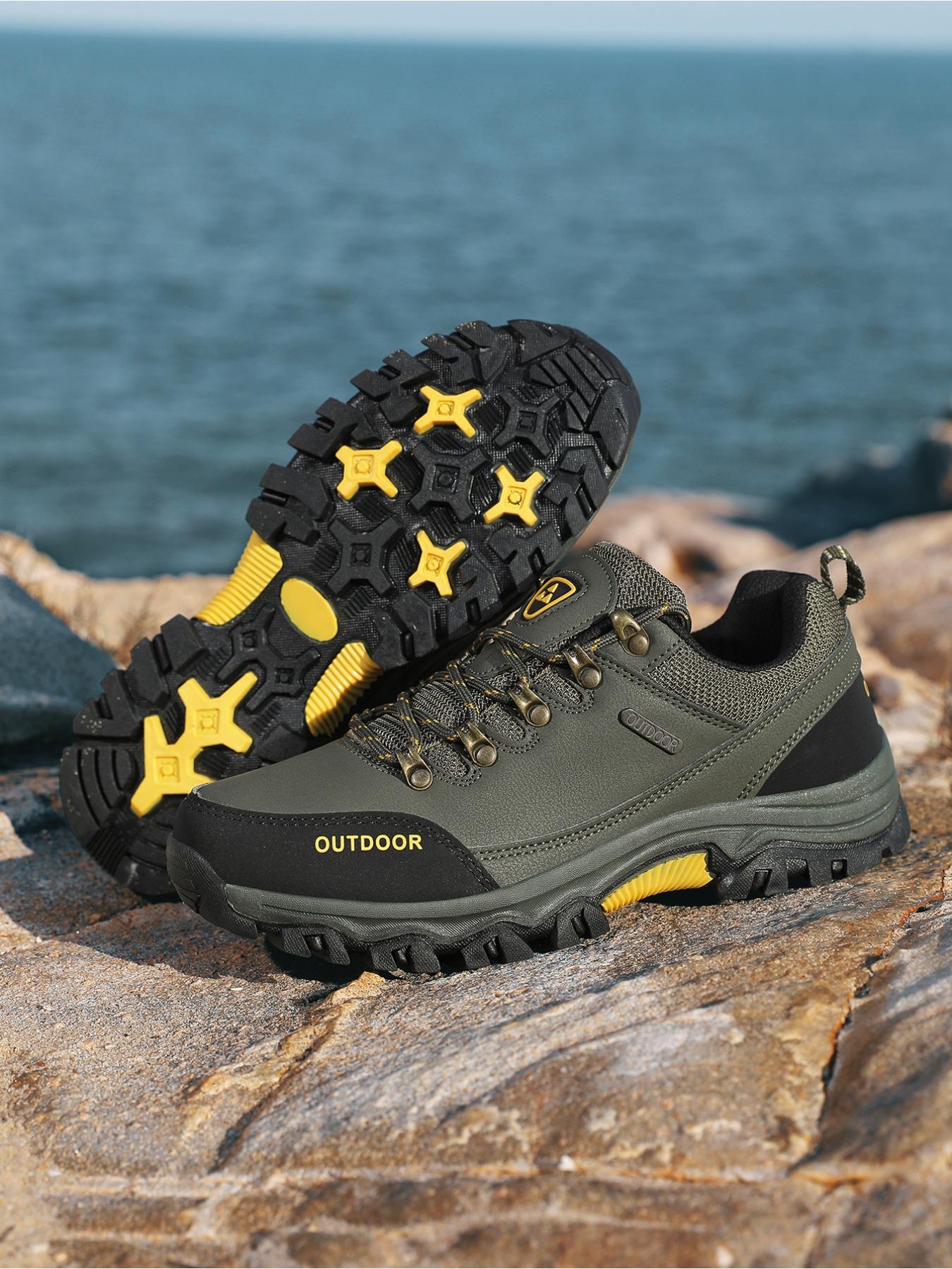 Men's Outdoor Hiking Shoes, Autumn/Winter Sneakers for Men and Teens, High Quality Wear-Resistant Casual Outdoor Shoes, Thick-Soled Couple's All-Season Fashion Hiking Shoes