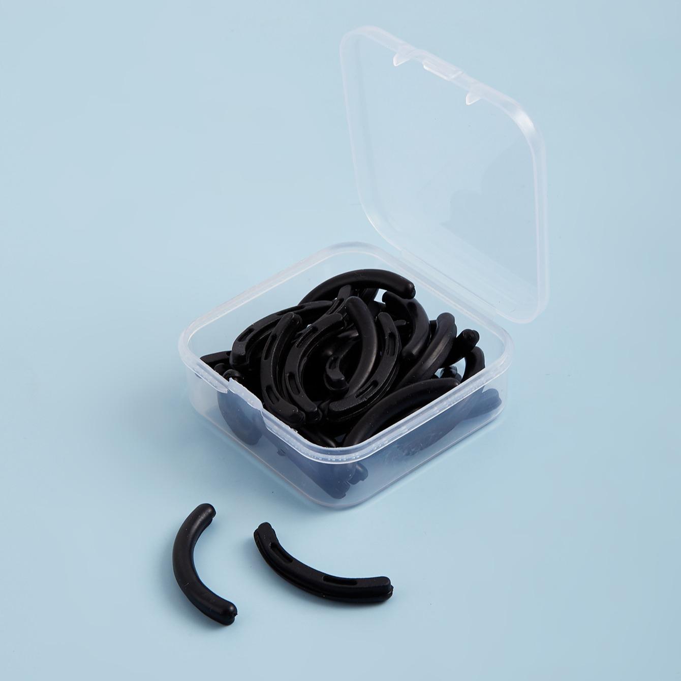 30 Replacement Eyelash Curler Pads, Durable Silicone, Universal Fit, Includes Transparent Storage Box, Perfect Makeup Accessory