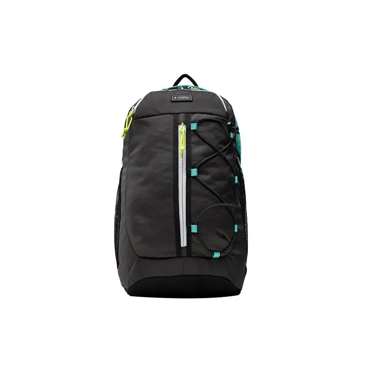Converse Transition Large-Capacity Zippered Fabric Backpack for Men and Women, Unisex Style in Black
