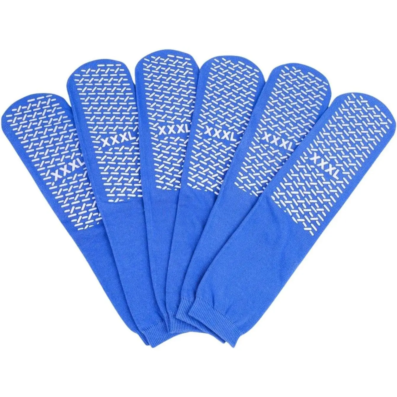 Non-Slip Safety Slipper Socks with Grippers, Single Tread, 3 PairsGift