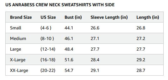 ANRABESS Women's Sweatshirts Long Sleeve Tunic Tops Crew Neck Soft Pullover With Side Zipper Shirt Clothes 2025