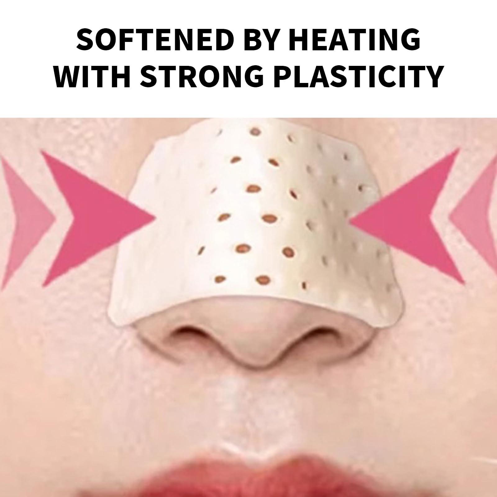 3pcs Self-Molding Thermoplastic Nasal Splint, External Nose Brace, Good Air Permeability, Strong Malleability, Reusable Design, Perforated Structure, Nose Shaping Support Tool, Daily External Nose Care Accessory For Men And Women