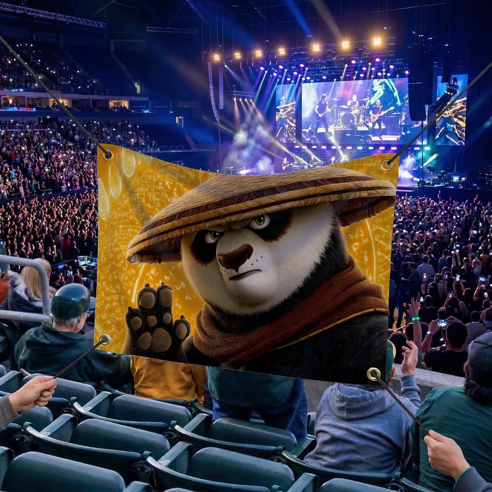 K-KongFu MOVIE Flags Multi Size Atmosphere Flag, Cheerleading Hand Pulled Banner, Portable Outdoor Event Flag & Wall Decor for Sports, Parties, Home and Room Decoration