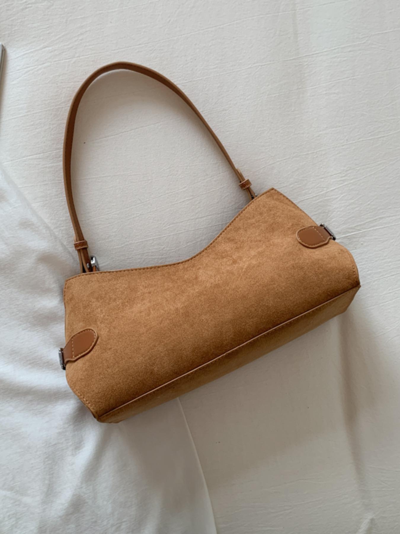 Women's Plain Striped Crossbody Bag, Stylish Versatile Elegant Shoulder Bag, Ideal for Daily Use and Travel, All Seasons, Crossbody Chain Bag