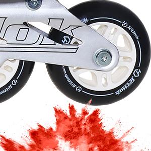 JetHok Inline Skates Advantage Pro Women’s and Men's Adult Fitness Inline Skate, Professional Aluminum Inline Rollerskates Outdoor (Black and Red, Size 7-11)