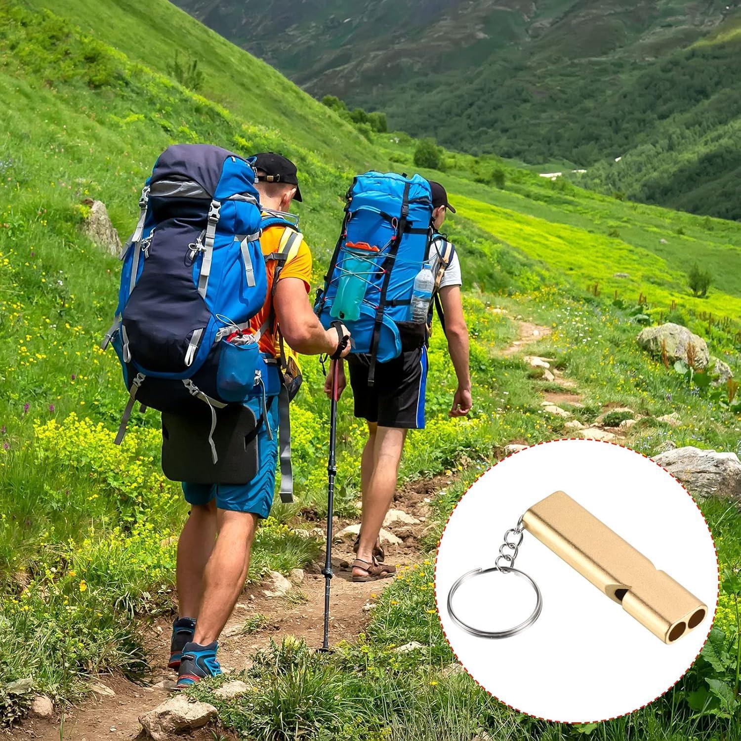 5 Pcs Emergency Survival Whistle,Safety Whistle Survival,Super Loud Emergency Survival Whistle with Keychain Whistle Hiking Accessories for Outdoors,Mountaineering,Boating and Signalling