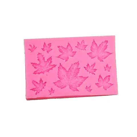 Leaf Shaped Silicone Mold, 1 Count DIY Cake Decorating Mold, Baking Tool for Chocolate, Cake, Cookie, Pastry, Baking Supplies, Kitchen Accessories, Bakeware, Silicone Baking Molds
