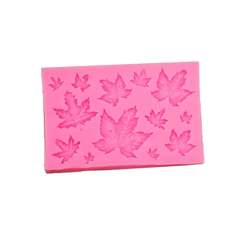 Leaf Shaped Silicone Mold, 1 Count DIY Cake Decorating Mold, Baking Tool for Chocolate, Cake, Cookie, Pastry, Baking Supplies, Kitchen Accessories, Bakeware, Silicone Baking Molds