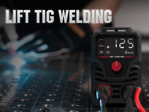 YESWELDER ARC-125DS-PRO 125Amp 110V Mini Stick Welder, DC IGBT Inverter MMA Welding Machine with Hot Start, Arc Force, Anti-Stick