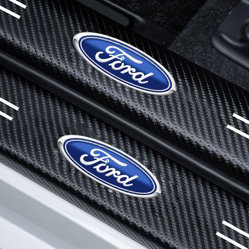 Universal Car Threshold Strips, Custom Fit Protection Decorative Trim, Ford Door Anti-Scratch Kick Proof Wear Resistant Welcome Strip, Car Door Protector