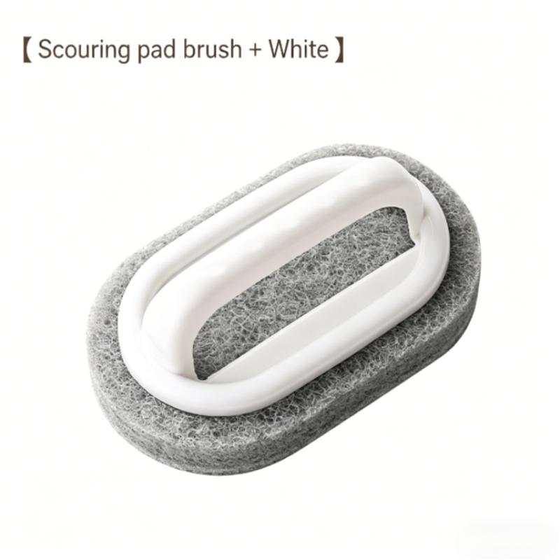 Multi-Functional Kitchen Cleaning Brush with Handle, Sponge Scrubber for Bathroom Sink, Stove Top, Bathtub, Home Cleaning Tools