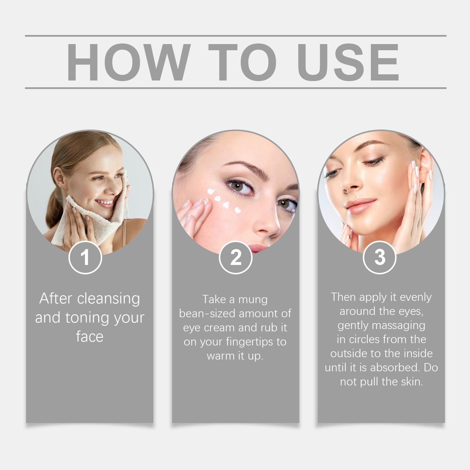 Nourishing Moisturizing Eye Cream, Smooths Fine Lines & Wrinkles, Daily Use for Radiant Eyes, Hydrating Formula for Soft Skin