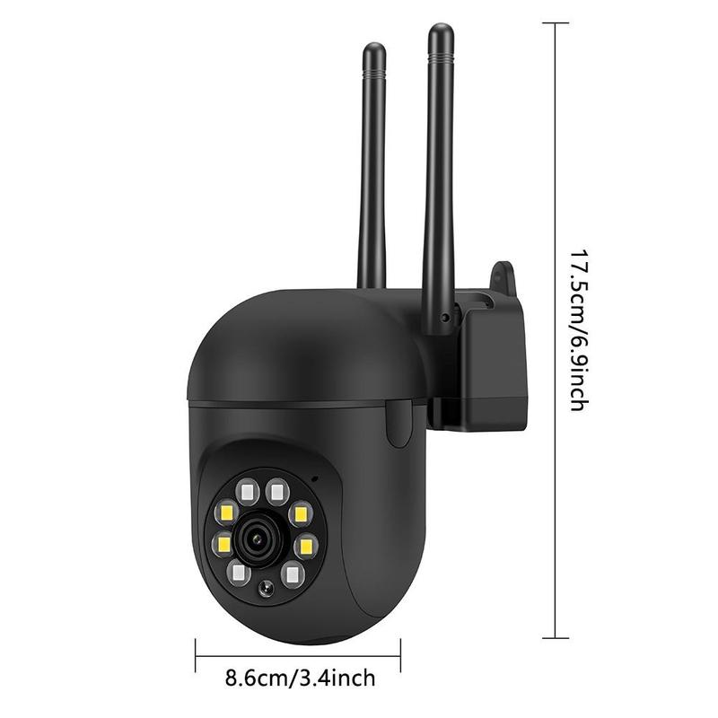 1080P IP Smart Surveillance Camera, Two-way Voice Intercom, One-button Wifi connection Smart Tracking, Color Night Vision, 90° Up and Down, 355° Pan/Tilt Control, Remote Access Viewing, Watching Pets/Elderly/Courtyard