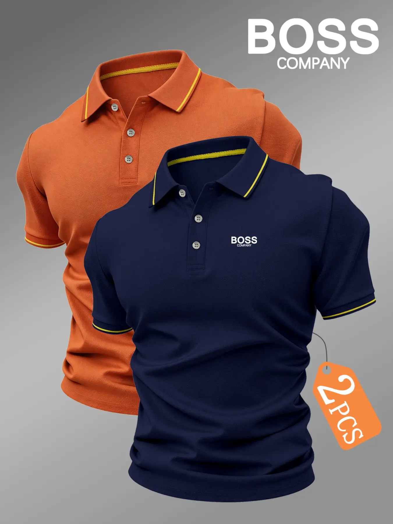 Dark Blue + Orange