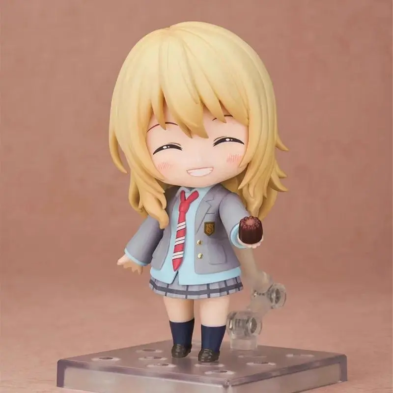 Nendoroid 2113 Miyazono Kaori Your Lie In April Q Version Anime Action Figure Desktop Decor Model Collectible ornament Toy Gift