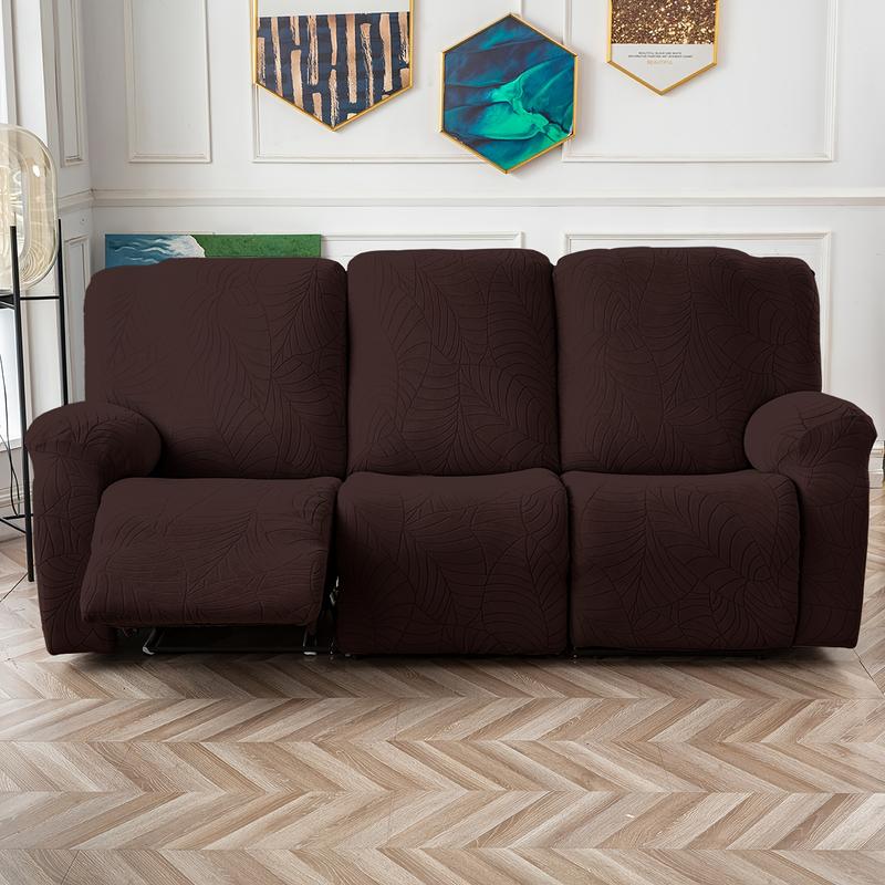 Recliner Sofa Covers Stretch Jacquard Couch Covers for Recliner Slipcovers 3 Cushion Soft Protector with Pocket Waterproof Fabric Non-Slip Design 8-Piece Set for Living Room #TikTokShopBlackFriday