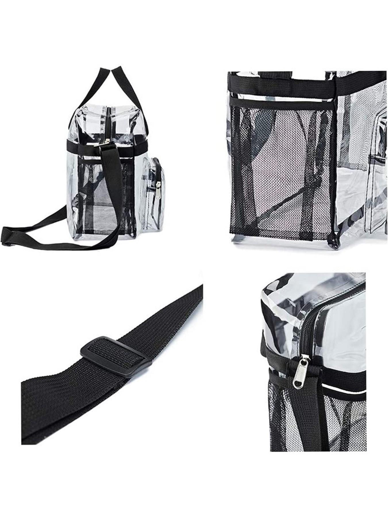 Fashionable Transparent PVC Storage Bag, High-Value Large Capacity Handheld Travel Bag, Lightweight Shoulder Bag for All Seasons