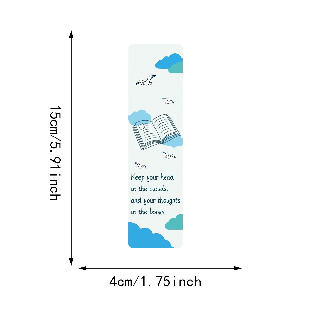30pcs Reading-themed Office Bookmarks, Notebook Bookmarks, Non-repeating, Simple, Artistic, Creative Office Bookmarks, Notebook Bookmarks, Small Cards, Book Decoration Cards, Reading Annotation Cards