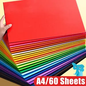 60 Sheets Of 30 Color A4 (8.26 * 11.69in) 200gsm Colored Cardboard, Handmade Creative Production, Cultivating Hands-On Ability, Mixed Color And Multi-Color, Handmade Crafts