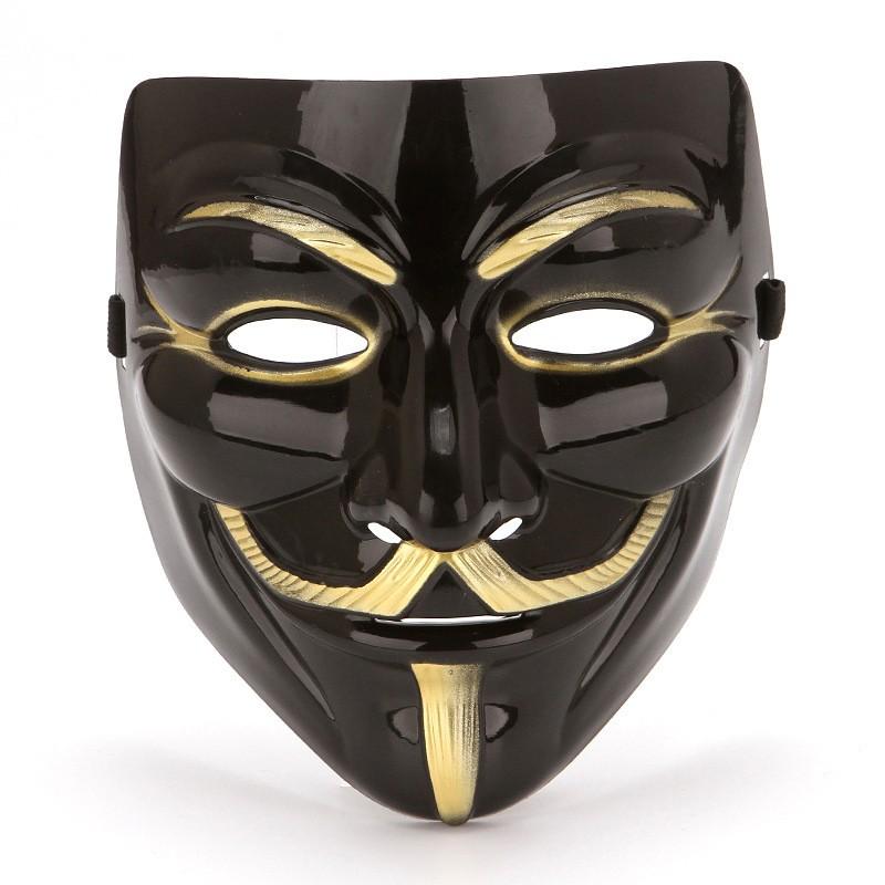 V for Vendetta Mask Anonymous Costume Accessory, Halloween Party Cosplay Prop, Unisex Masquerade Event Wear, Unique Design