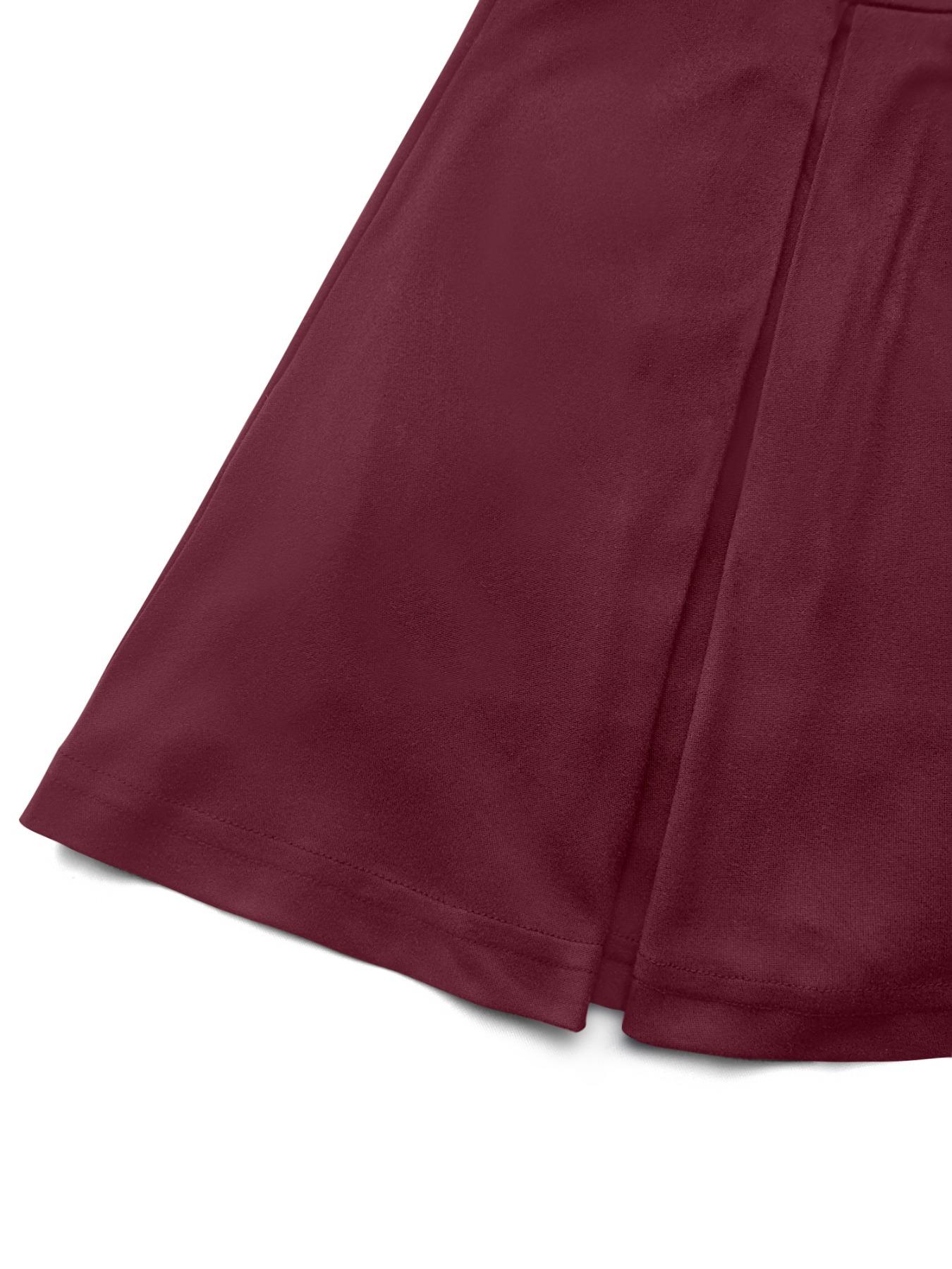 Women's High Elastic Pleated Sporty Breathable Skorts, Workout Tennis Skorts, Athletic Skort, Tennis Running Hiking Design, Pocket Detailing, Safe Length, Lightweight Athletic Skirts, Casual Comfy Skorts
