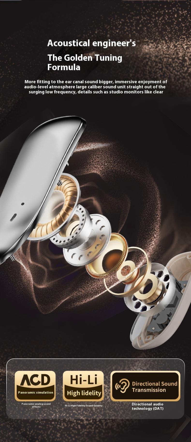 Monster Bluetooth-Compatible Earbuds with Zero‑Gravity Titanium Ear-Hook Design, Noise Cancelling Headphones, Bluetooth 6.0, 145H Playtime, Wireless Headset, IPX5 Waterproof & Sweatproof, Bluetooth for Gym, Traveling Gadgets, Gift Ideas for Men & Women