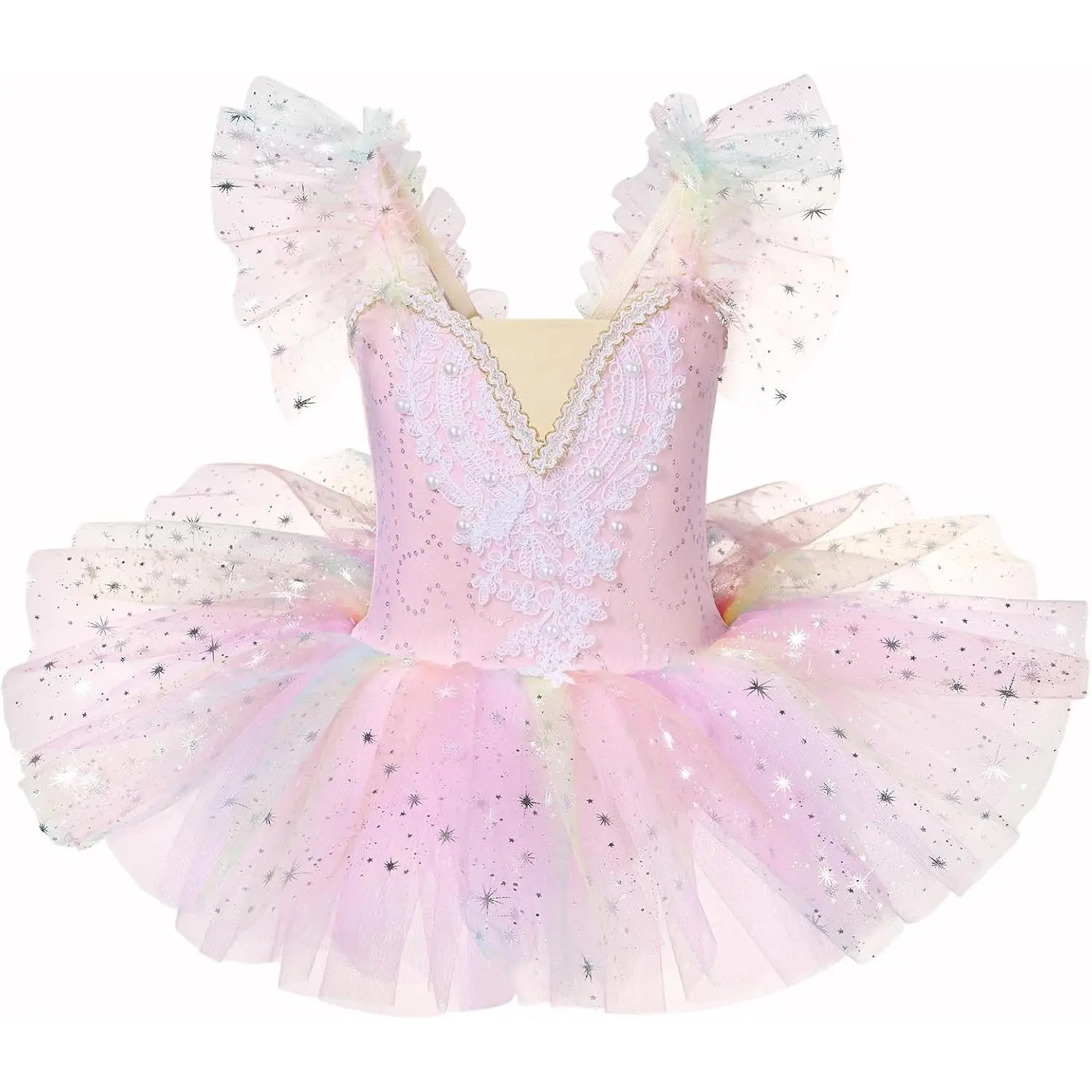 Professional Ballet Tutu for Girls 3-12 | Pancake Performance Dance Dress for Recital, Competition & Stage Wear