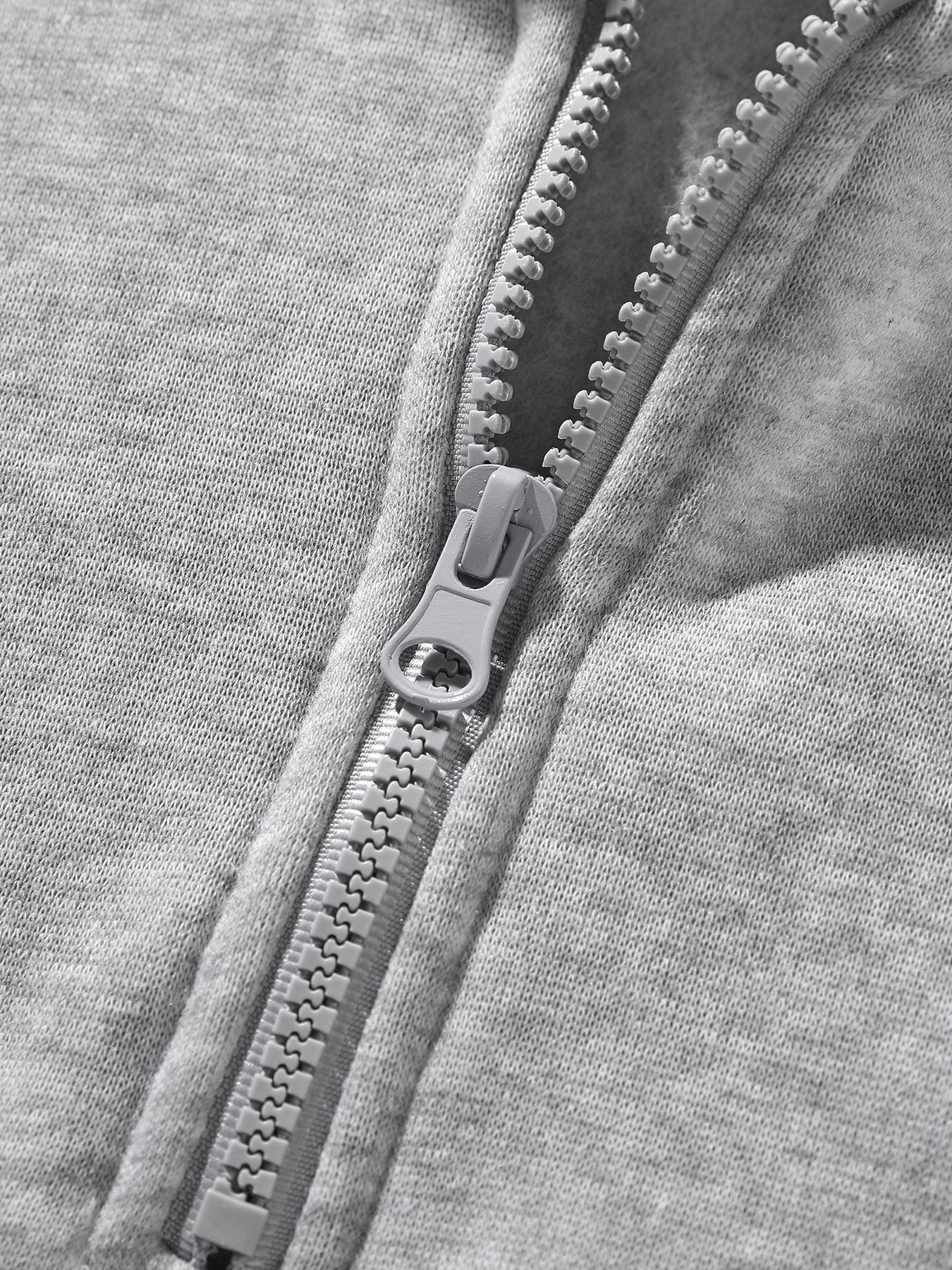 Men's Fleece-Lined Athletic Half-Zip Hoodie - Fitted, Plain Color, Basic Style, Warm & Comfortable for Daily Wear, Street Casual & Outdoor Activities， Unisex Fleece Casual Sweatshirt ，Men's Upper Body Sweater