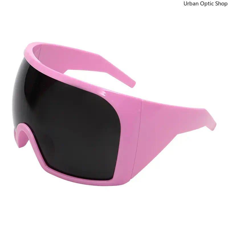 Oversized Wrap Around Sunglasses, Y2K Rave Party Eyewear