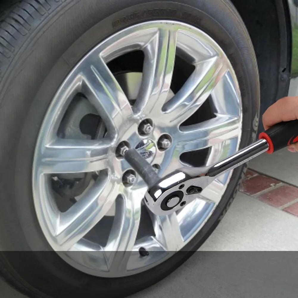 1/4 3/8 1/2 Inch Ratchet Wrench , 24 Tooth Transmission Ratchet Socket Wrench Tool, Multi-Functional DIY Manual Tool Handle Wrench, Socket Wrench Set, Ratcheting Wrench Set