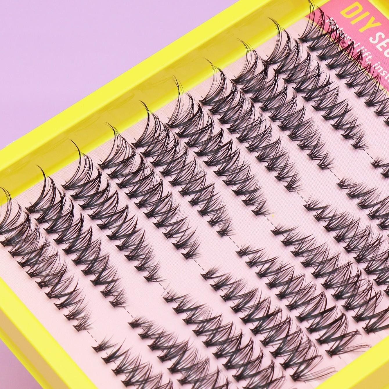 Fox Puppy Series 180 Mixed Length 30D Natural Eyelashes, Comfortable Wear, Waterproof, Durable, Transparent, Non-Irritating Makeup Tool