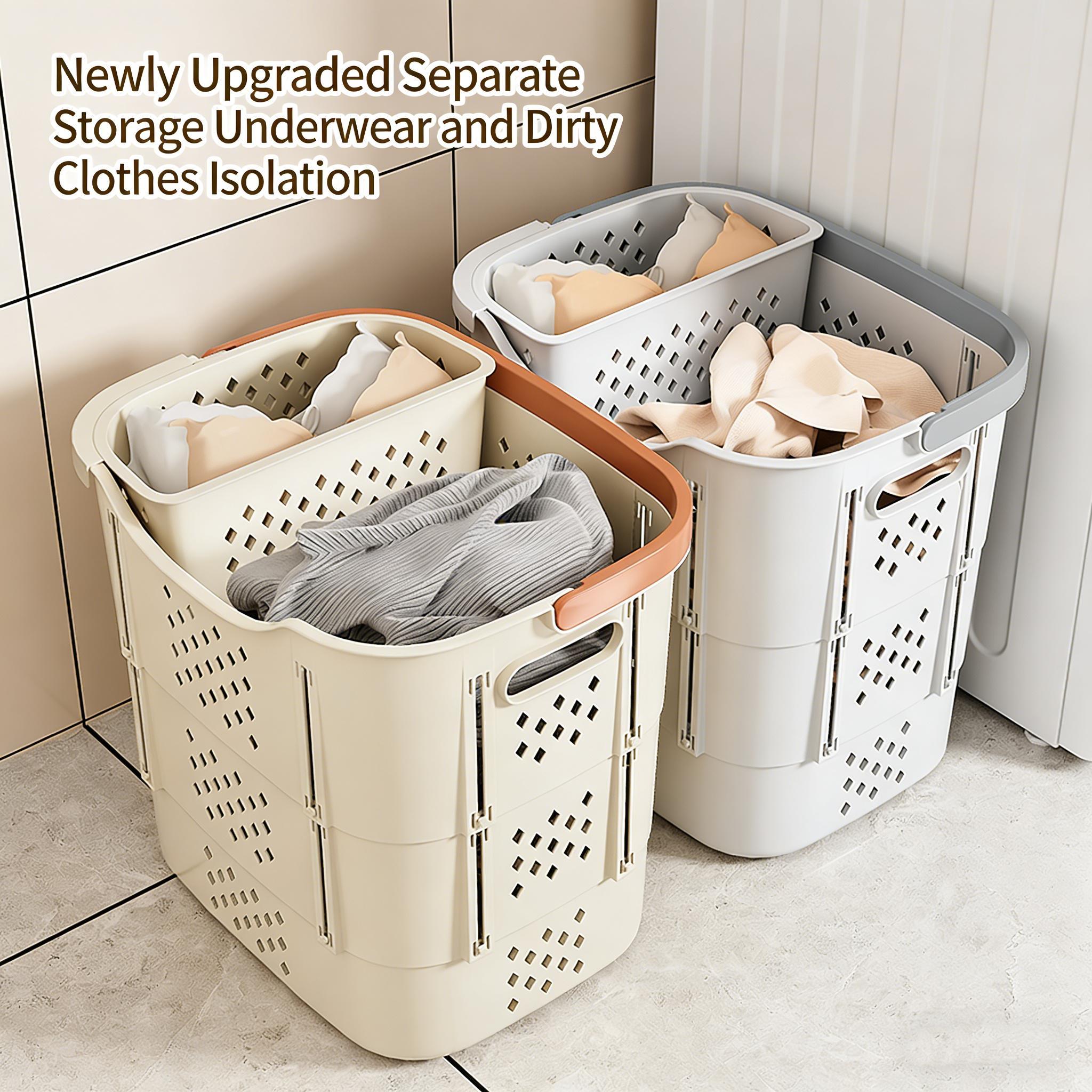 Yi'er Dirty Laundry Basket, Durable Storage Solution for Clothes, Space-Saving Design, Ideal for Home Use, Easy to Clean