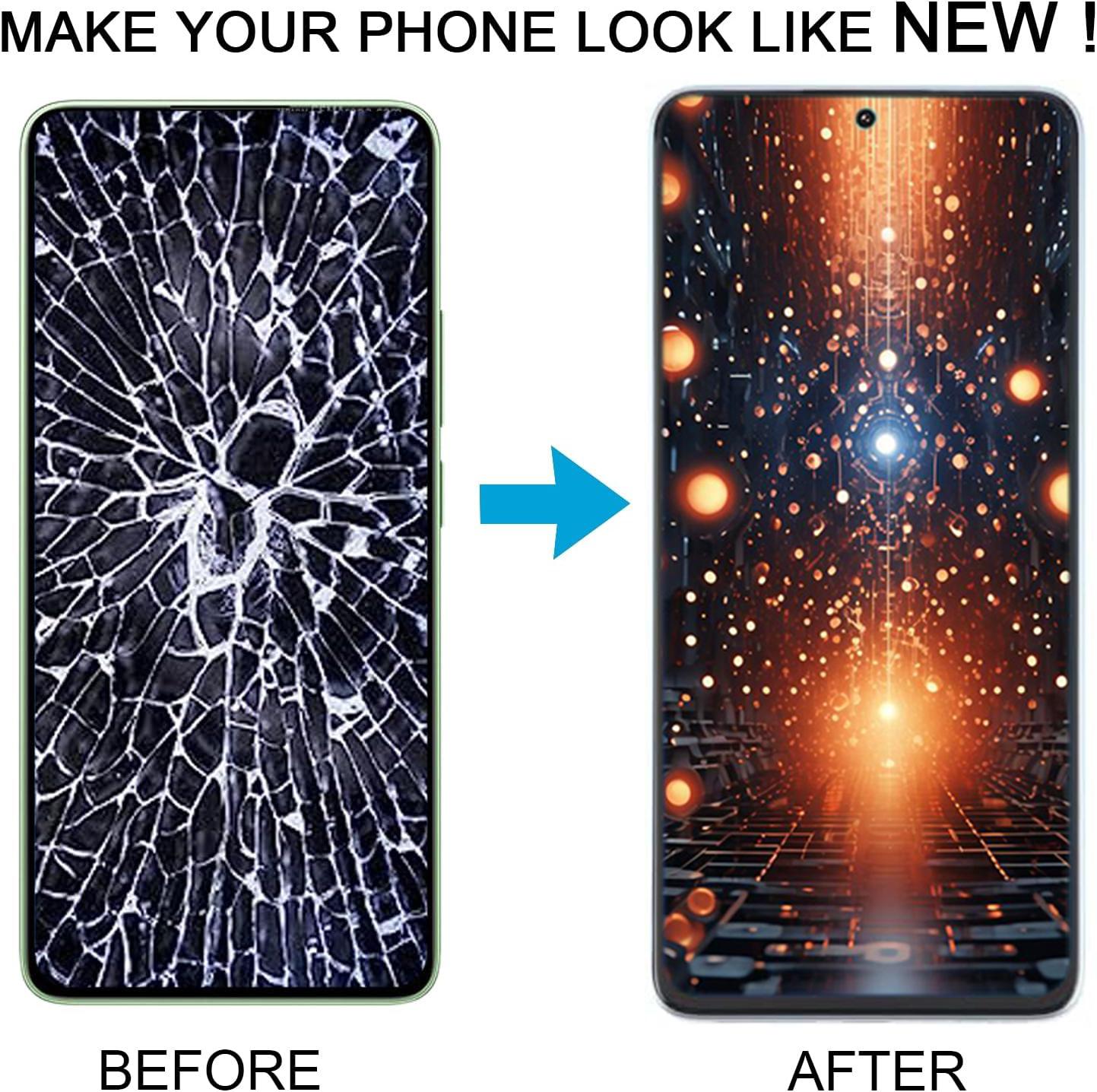 OLED/TFT for Xiaomi Redmi Note 10 11 12 13 Screen Replacement  LCD Screen Display Touch Digitizer Assembly with Tools (Black with Frame)