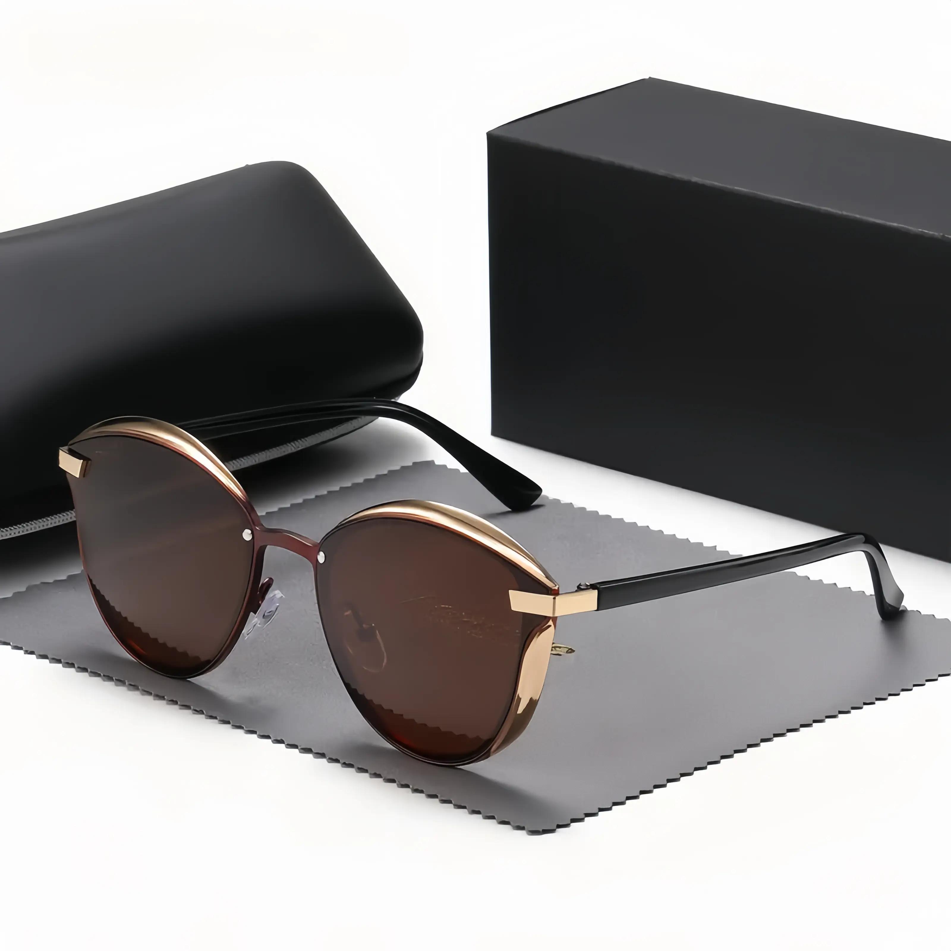 Women’s Polarized Oval Sunglasses, Thin Temple Anti-Glare Full Rim Shades for Driving, Travel, Beach, Summer Outfits & Daily Wear