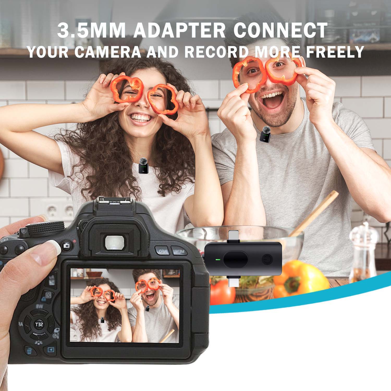 Wireless Lapel Lavalier Microphone for iOS/android/camera, Noise Reduction Rechargeable Battery, Ideal for Video Recording Podcasts Vlogs Live Streaming Wireless Lapel Lavalier Microphone for iOS/android/camera, Noise Reduction Rechargeable Battery, Ideal for Video Recording Podcasts Vlogs Live Streaming