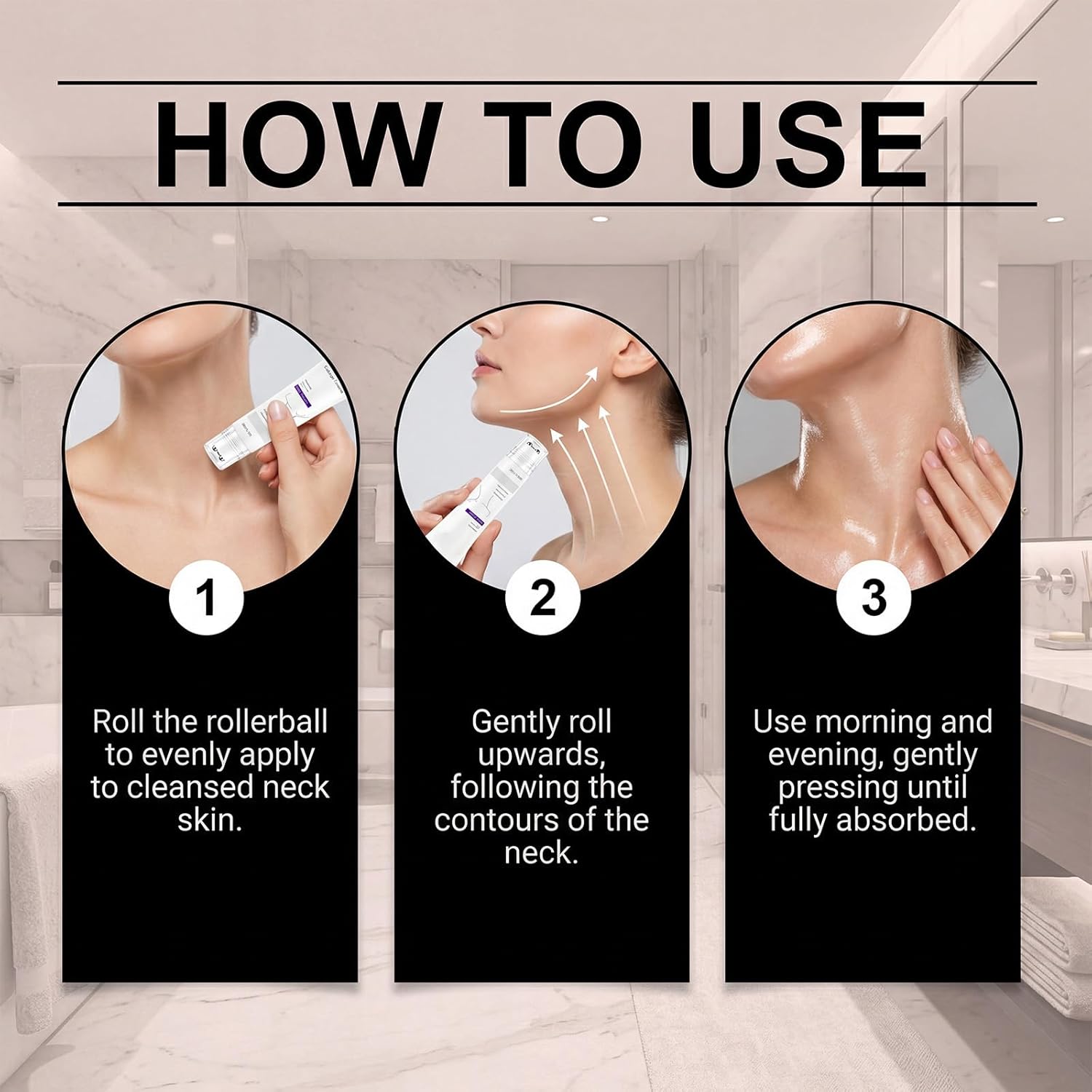 Magic Collagen Fullerene Neck Cream, Five Rollers for All Around, for Smooths, Hydrating and Moisturizing, Lightweight Neck Care Cream for Women Magic Collagen Fullerene Neck Cream, Five Rollers for All Around, for Smooths, Hydrating and Moisturizing, Lightweight Neck Care Cream for Women
