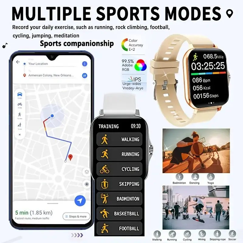 Smart Watch, Easy Link, Wireless Call/dial, Multi-sport Mode