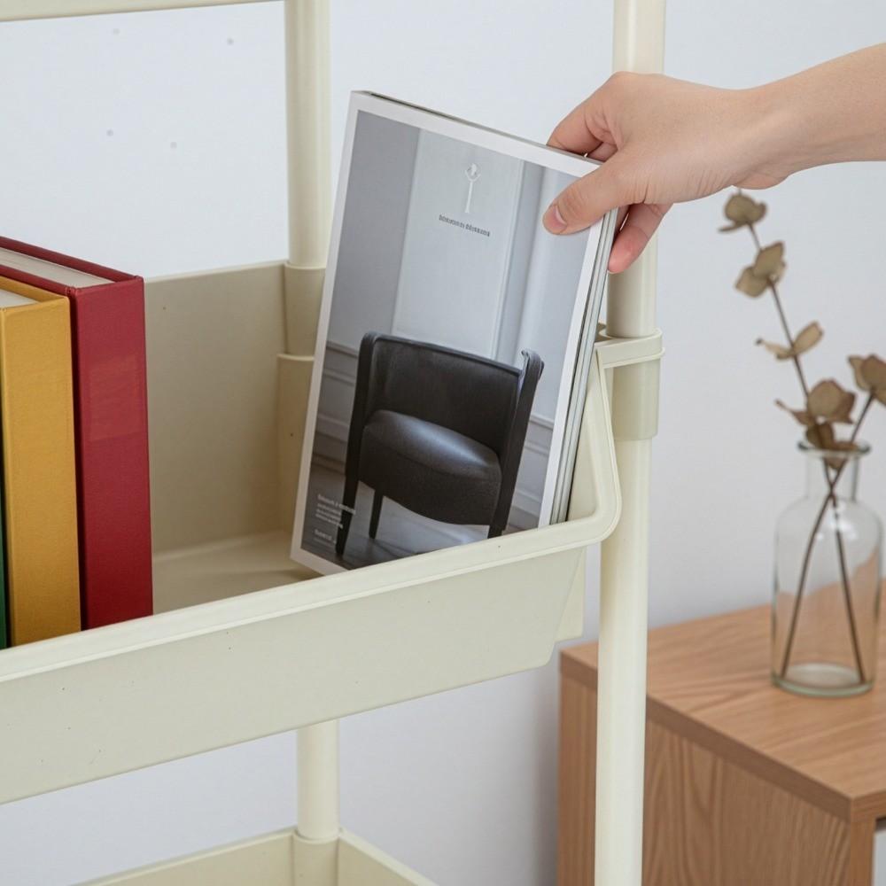 Multifunctional Narrow Storage Rack, Space Efficient Mobile Shelves, Multi-Layer Stand with Brake, Ideal for Kitchen Bedroom Living Room Dormitory, Display Storage Rack