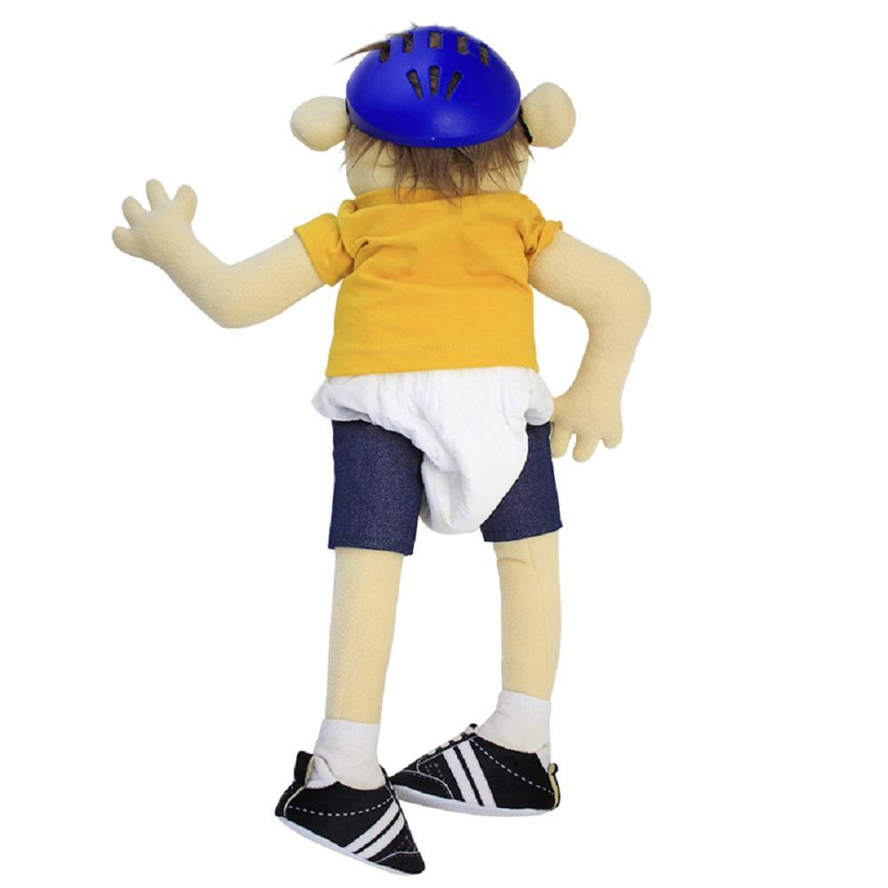 100% Brand New 30cm Jeffy Hand Puppet - Soft Adorable Stuffed Stuffedtoy, Sml Jeffy Family Figure, Zombie Boy Character, Feebee Doll for Classic & Novelty Toys Collection