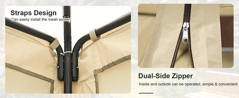 Gazebo, 11.5x11.5 Patio Gazebo Waterproof Canopy Tent UV-Resistant 2-Tier Top Sturdy Outdoor Canopy Tent for Camping with Mosquito Netting for Garden Patio Backyard Gazebo, 11.5x11.5 Patio Gazebo Waterproof Canopy Tent UV-Resistant 2-Tier Top Sturdy Outdoor Canopy Tent for Camping with Mosquito Netting for Garden Patio Backyard