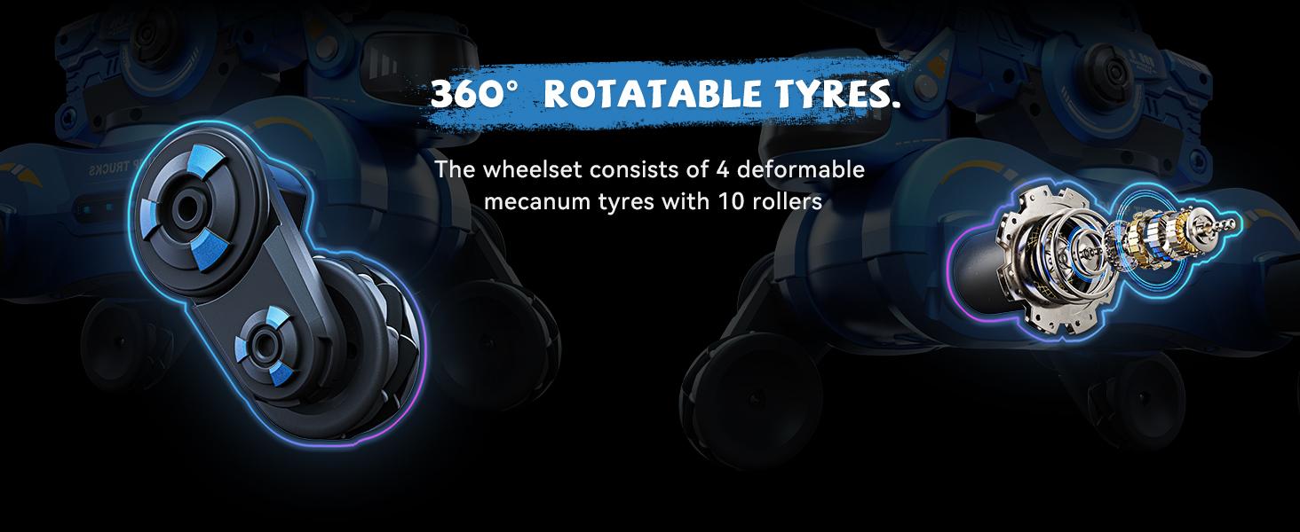 Veeniix V994 Remote Control Car, Rc Stunt Car with Shooting & Loading, 360°Rotating Tires, RC Drift Car with Tail Spray, Features Lights & Sounds, Toys for Ages 8-13 Kids