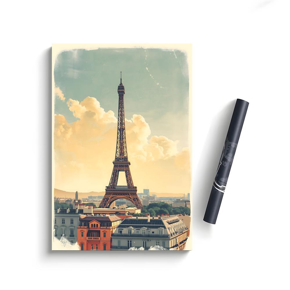 E-Eiffel Tower Poster Bedroom Home Decor Art Poster Perfect Gift for Family and Friends