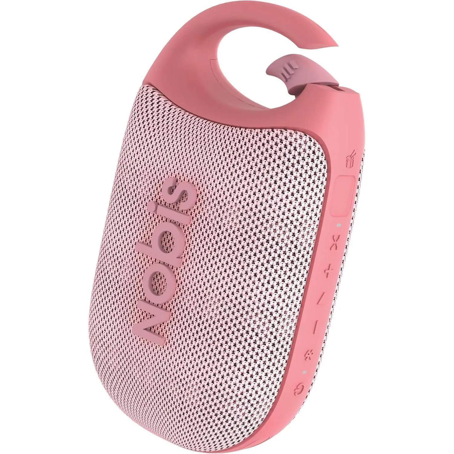 NOBIS Clip Portable Bluetooth Speaker, Up to 24H Playtime, IP68 Waterproof | BT 5.3, HD Sound & Custom EQ Via App, Wireless Stereo Pairing, Built-in Carabiner for Outdoor & Travel