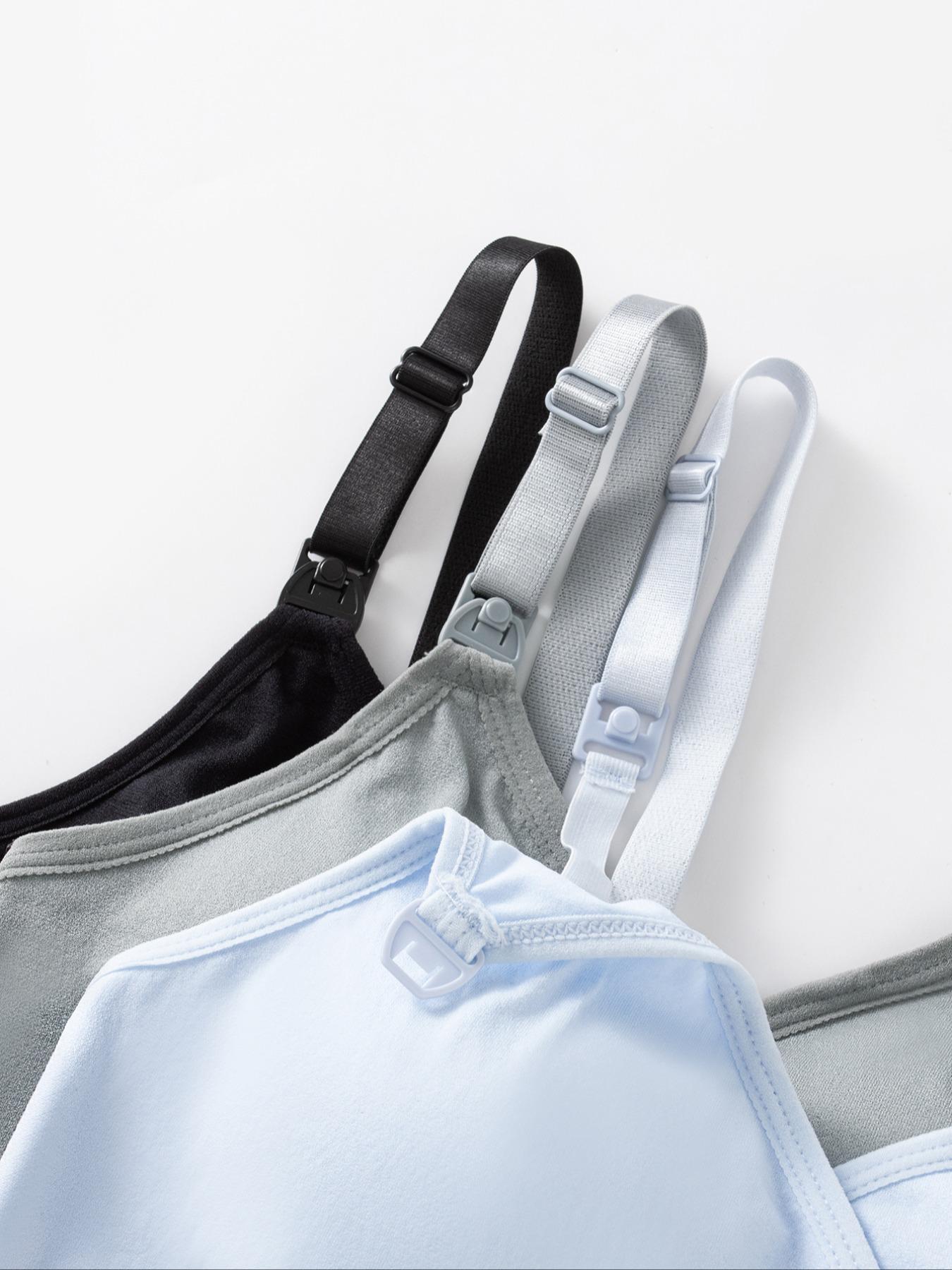 Women's Solid Adjustable Strap Buckle Front Pregnant Maternity Bra, Pregnancy Maternity Bra, Maternity Clothes, Comfortable Breathable Wrap Nursing Bra, Maternity Lingerie for All Seasons