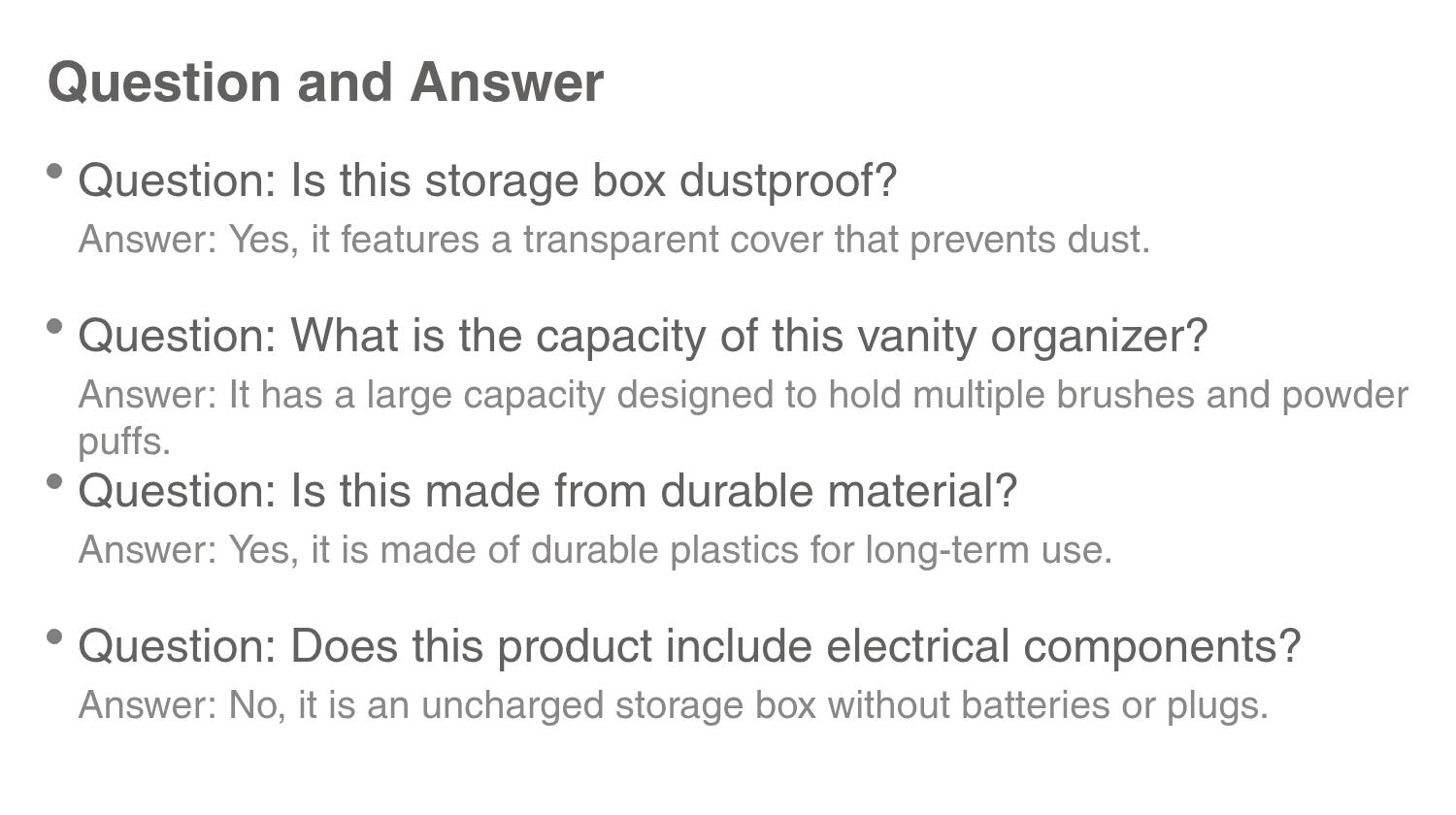 Transparent Covered Makeup Brush Storage Box, Dustproof High-End Vanity Organizer, Large Capacity Powder Puff Beauty Box